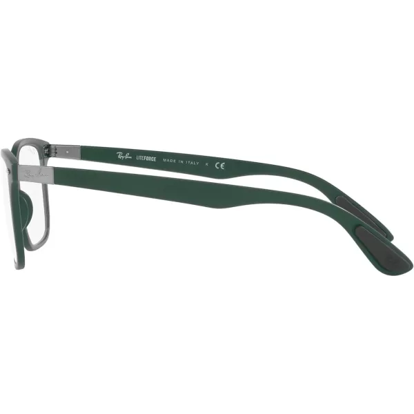 RayBan RX7144 Square Prescription Eyewear FramesSand GreenDemo Lens