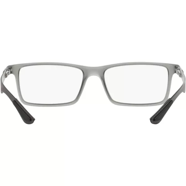 RayBan RX8901 Rectangular Prescription Eyeglass FramesDemi Gloss GreyDemo Lens