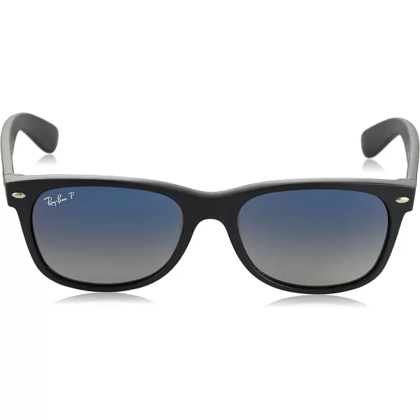 RayBan Rb2132 New Wayfarer Gradient Square SunglassesBlackTop Black AlcantaBlue Gradient