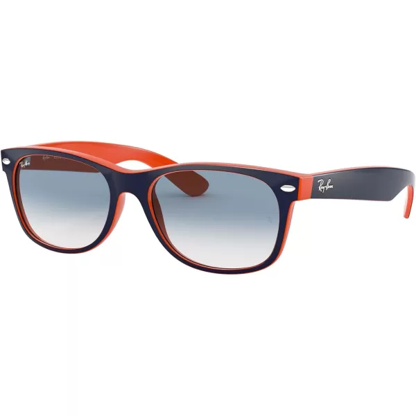 RayBan Rb2132 New Wayfarer Gradient Square SunglassesBlue on OrangeClear Gradient Blue