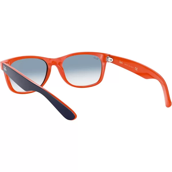 RayBan Rb2132 New Wayfarer Gradient Square SunglassesBlue on OrangeClear Gradient Blue