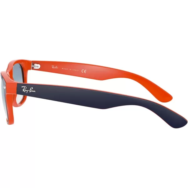 RayBan Rb2132 New Wayfarer Gradient Square SunglassesBlue on OrangeClear Gradient Blue