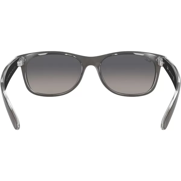 RayBan Rb2132 New Wayfarer Gradient Square SunglassesGunmetal on TransparentLight Grey Gradient Dark Grey