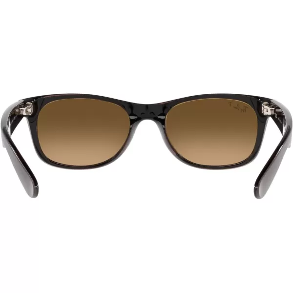 RayBan Rb2132 New Wayfarer Gradient Square SunglassesMatte Brown on Transparent BrownGradient Brown Polarized