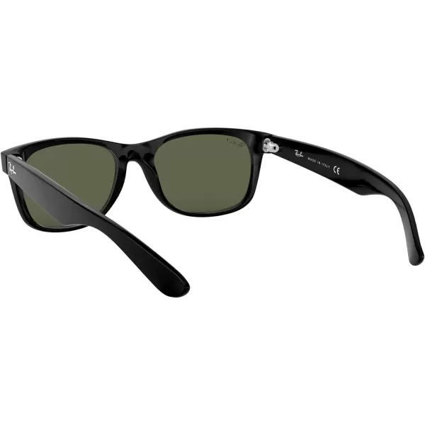 RayBan Rb2132 New Wayfarer Polarized Square SunglassesBlackPolarized Green