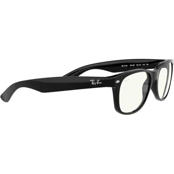 RayBan Rb2132 New Wayfarer Square SunglassesBlackClear Blue Light Filtering