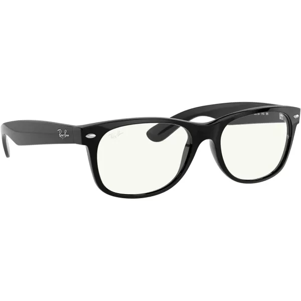 RayBan Rb2132 New Wayfarer Square SunglassesBlackClear Blue Light Filtering