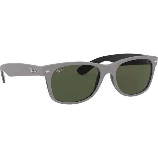 RayBan Rb2132 New Wayfarer Square SunglassesGrey on BlackG15 Green