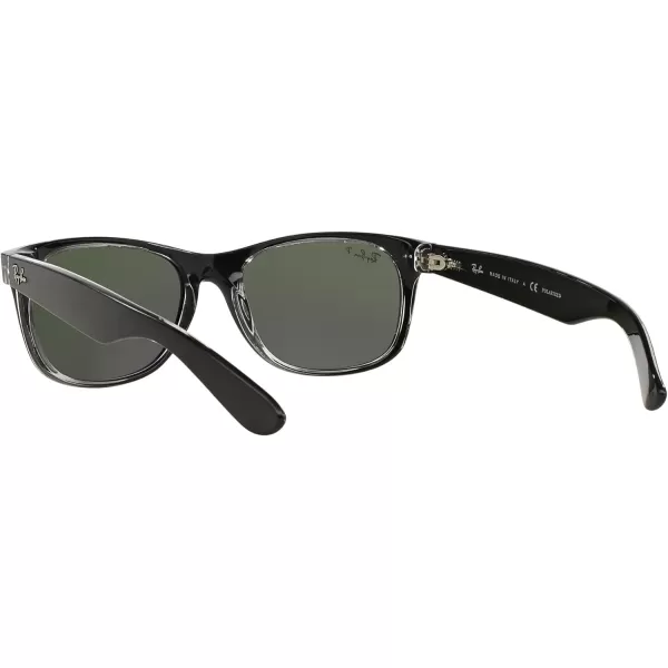 RayBan Rb2132 New Wayfarer Square SunglassesMatte BlackGreen