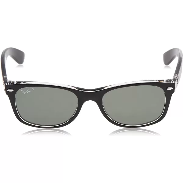 RayBan Rb2132 New Wayfarer Square SunglassesMatte BlackGreen