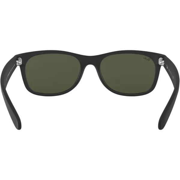 RayBan Rb2132 New Wayfarer Square SunglassesRubber BlackG15 Green