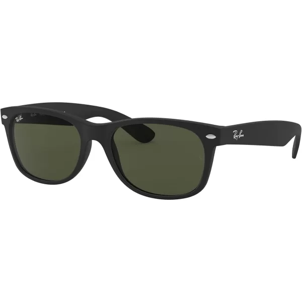 RayBan Rb2132 New Wayfarer Square SunglassesRubber BlackG15 Green