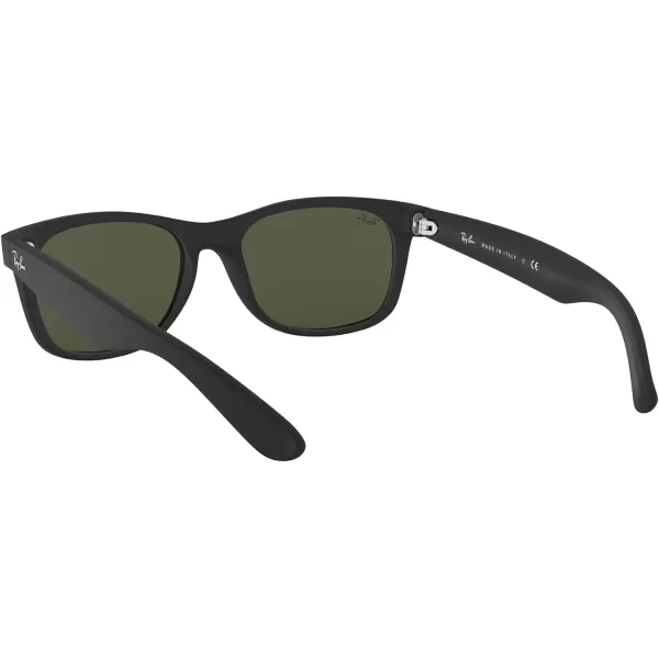 RayBan Rb2132 New Wayfarer Square SunglassesRubber BlackG15 Green