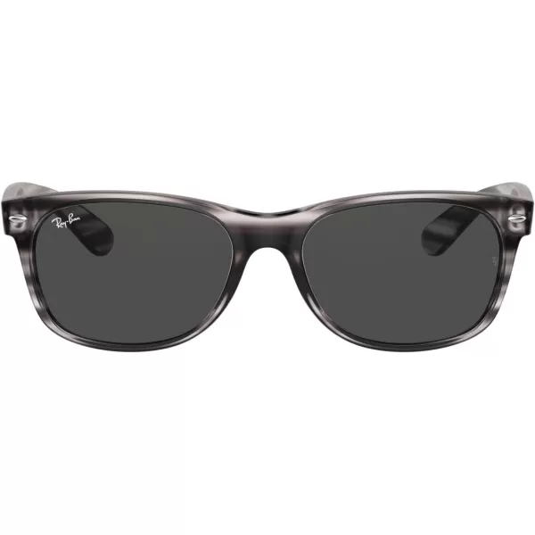 RayBan Rb2132 New Wayfarer Square SunglassesStriped Grey HavanaDark Grey