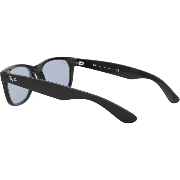 RayBan Rb2132f New Wayfarer Low Bridge Fit Square SunglassesBlackBlue Grey