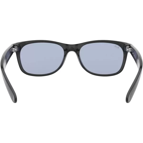 RayBan Rb2132f New Wayfarer Low Bridge Fit Square SunglassesBlackBlue Grey