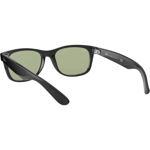 RayBan Rb2132f New Wayfarer Low Bridge Fit Square SunglassesBlackGreen