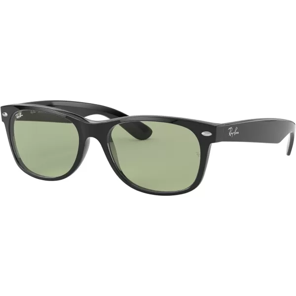 RayBan Rb2132f New Wayfarer Low Bridge Fit Square SunglassesBlackGreen