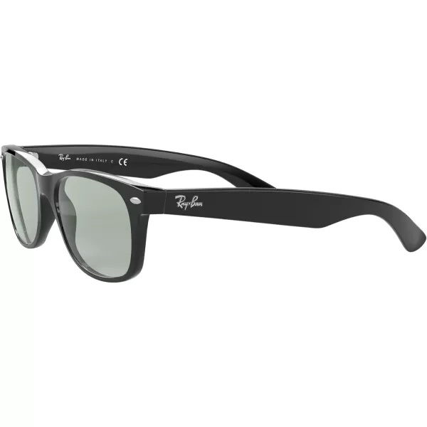 RayBan Rb2132f New Wayfarer Low Bridge Fit Square SunglassesBlackLight Grey