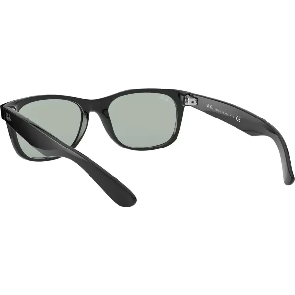 RayBan Rb2132f New Wayfarer Low Bridge Fit Square SunglassesBlackLight Grey