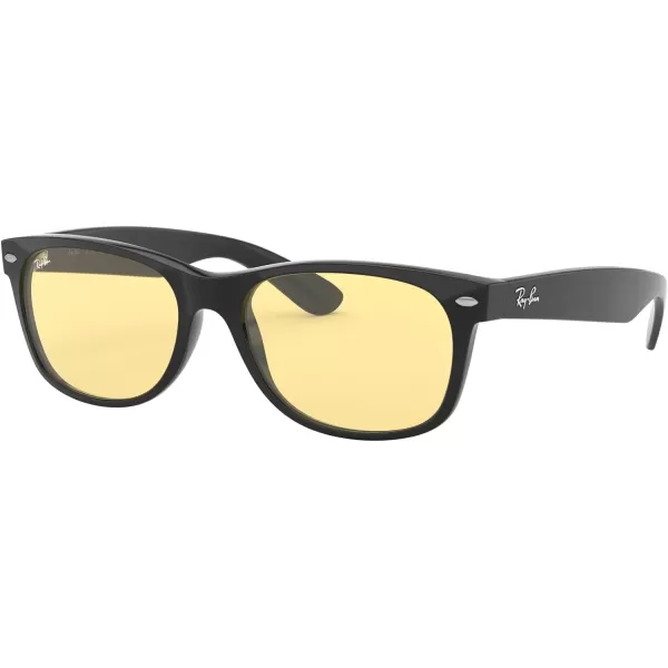 RayBan Rb2132f New Wayfarer Low Bridge Fit Square SunglassesBlackYellow