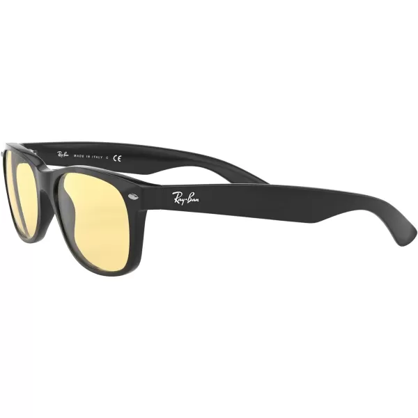 RayBan Rb2132f New Wayfarer Low Bridge Fit Square SunglassesBlackYellow