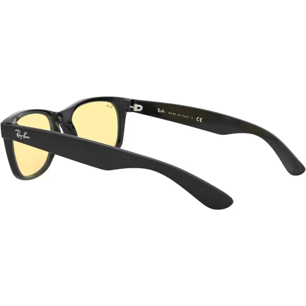 RayBan Rb2132f New Wayfarer Low Bridge Fit Square SunglassesBlackYellow