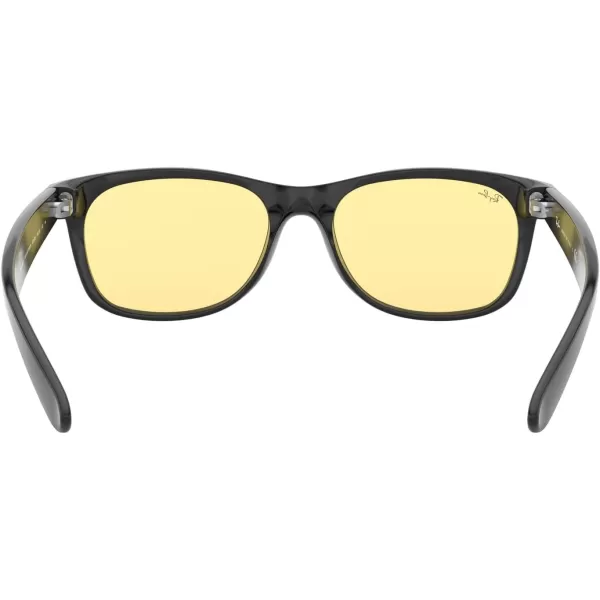 RayBan Rb2132f New Wayfarer Low Bridge Fit Square SunglassesBlackYellow