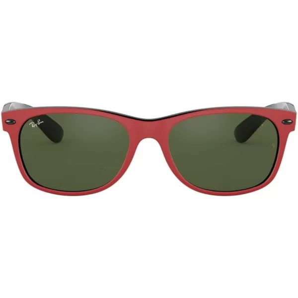 RayBan Rb2132m Scuderia Ferrari Collection Square SunglassesMatte Red on BlackG15 Green