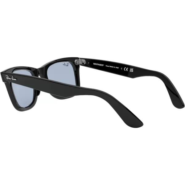 RayBan Rb2140f Original Wayfarer Low Bridge Fit Square SunglassesBlackBlue Grey