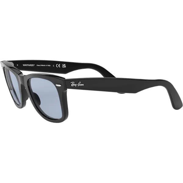 RayBan Rb2140f Original Wayfarer Low Bridge Fit Square SunglassesBlackBlue Grey