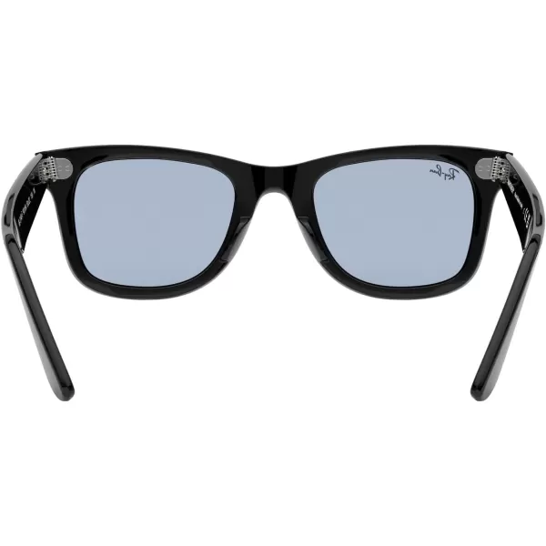 RayBan Rb2140f Original Wayfarer Low Bridge Fit Square SunglassesBlackBlue Grey