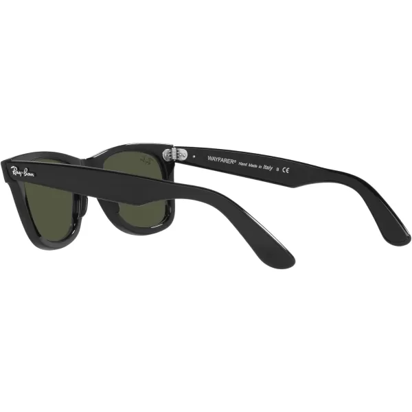 RayBan Rb2140f Original Wayfarer Low Bridge Fit Square SunglassesBlackGreen X