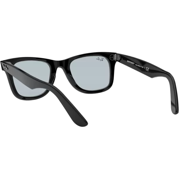 RayBan Rb2140f Original Wayfarer Low Bridge Fit Square SunglassesBlackLight Grey