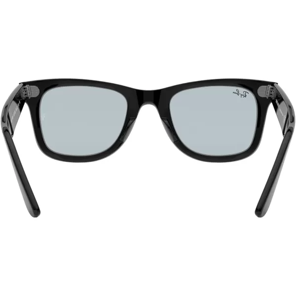 RayBan Rb2140f Original Wayfarer Low Bridge Fit Square SunglassesBlackLight Grey