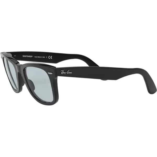 RayBan Rb2140f Original Wayfarer Low Bridge Fit Square SunglassesBlackLight Grey