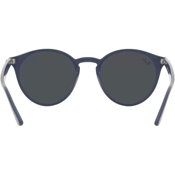 RayBan Rb2180 Round SunglassesBlueDark Grey