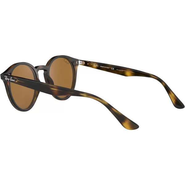 RayBan Rb2180 Round SunglassesLight HavanaPolarized Brown