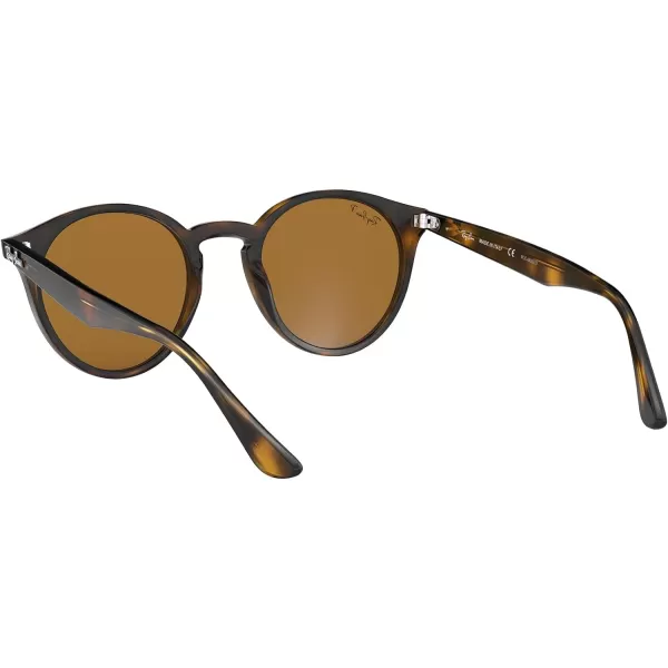 RayBan Rb2180 Round SunglassesLight HavanaPolarized Brown
