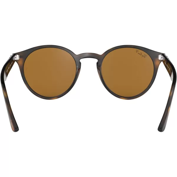 RayBan Rb2180 Round SunglassesLight HavanaPolarized Brown