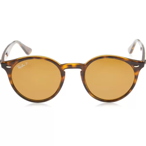 RayBan Rb2180 Round SunglassesLight HavanaPolarized Brown