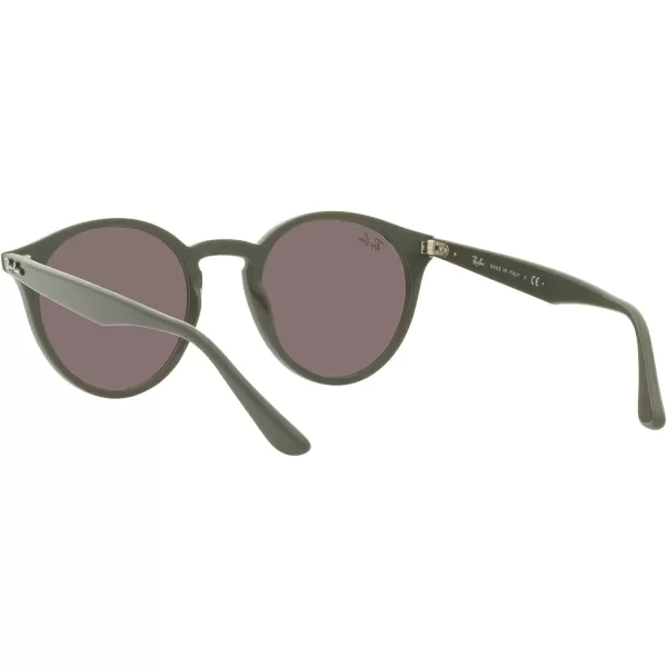RayBan Rb2180 Round SunglassesMilitary GreenViolet