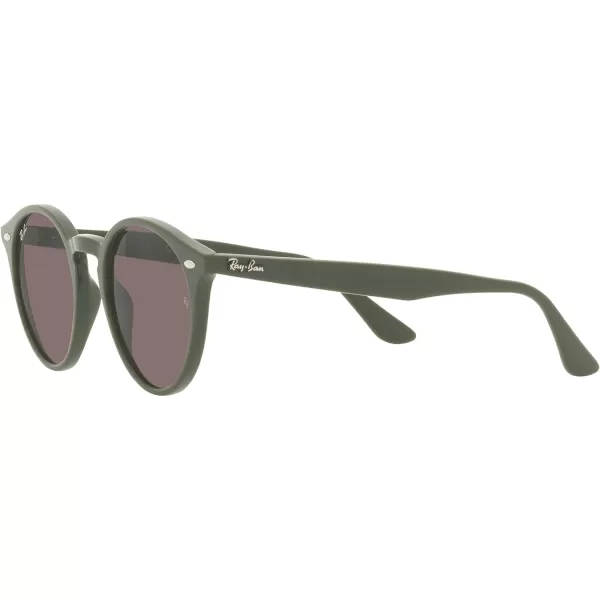 RayBan Rb2180 Round SunglassesMilitary GreenViolet