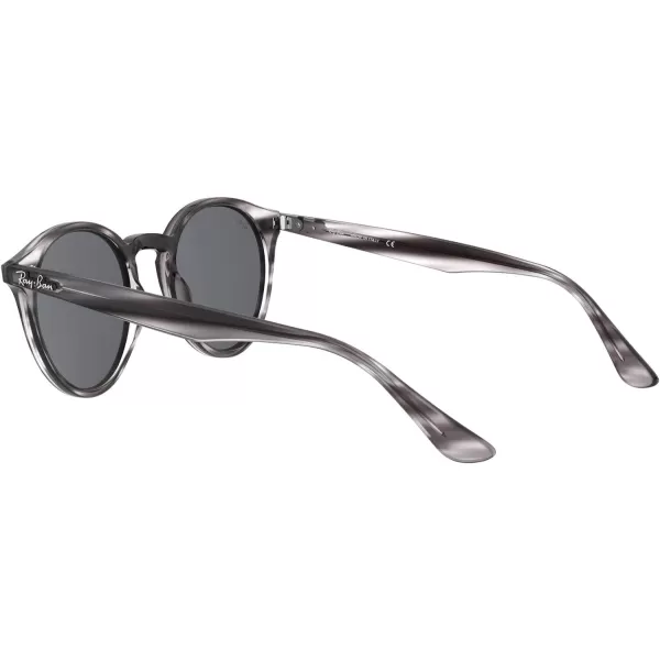 RayBan Rb2180 Round SunglassesStriped Grey HavanaDark Grey