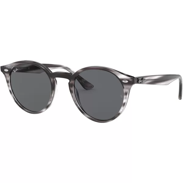 RayBan Rb2180 Round SunglassesStriped Grey HavanaDark Grey