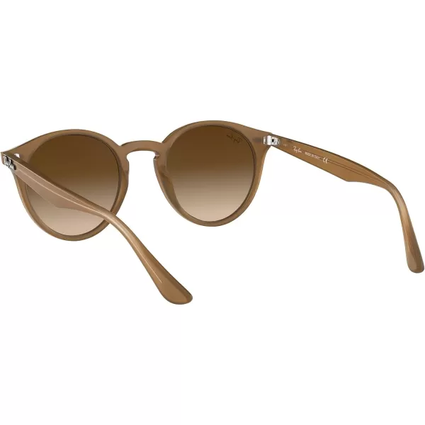 RayBan Rb2180 Round SunglassesTurtledoveBrown Gradient