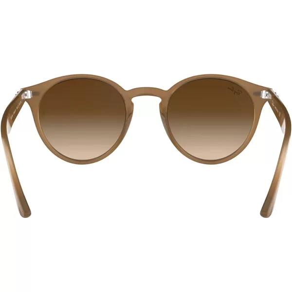 RayBan Rb2180 Round SunglassesTurtledoveBrown Gradient