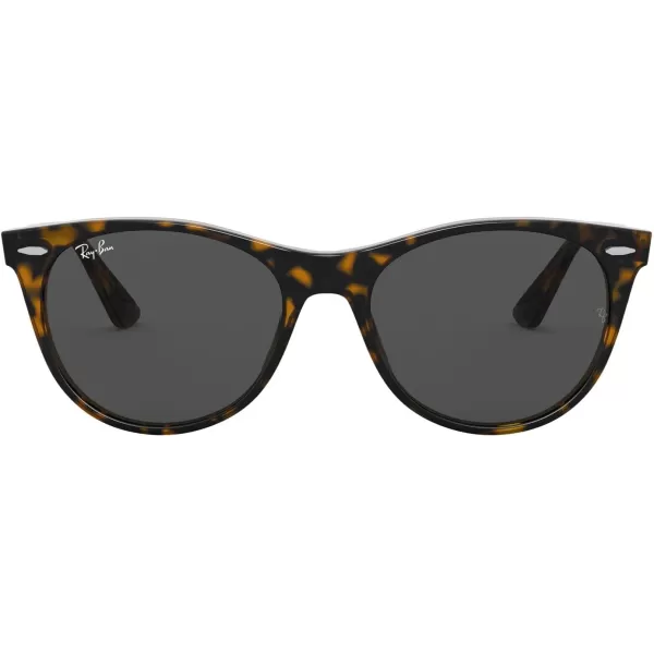 RayBan Rb2185 Wayfarer Ii Round SunglassesHavana on Transparent BrownDark Grey