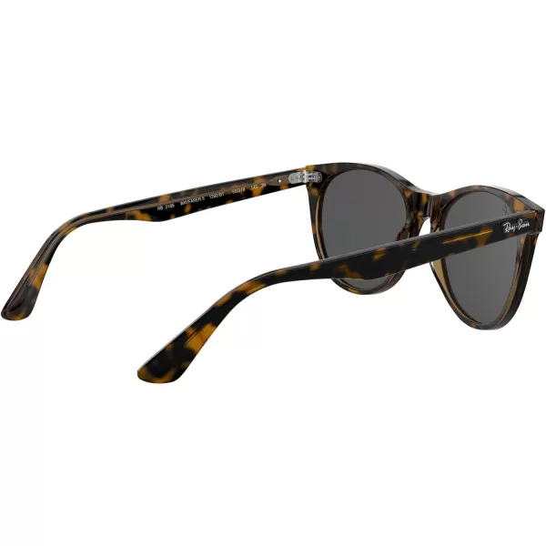RayBan Rb2185 Wayfarer Ii Round SunglassesHavana on Transparent BrownDark Grey