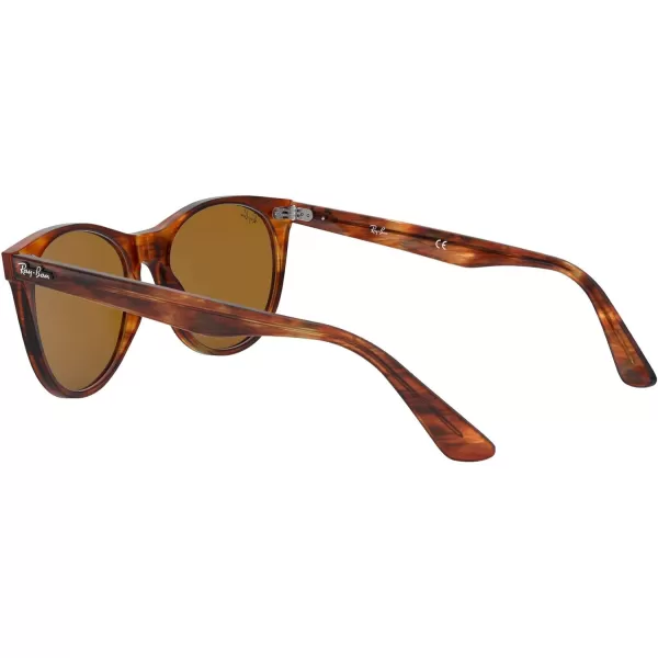 RayBan Rb2185 Wayfarer Ii Round SunglassesStriped HavanaB15 Brown